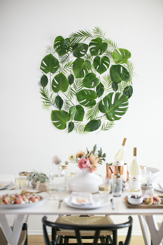 DIY Leaf Backdrop