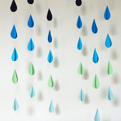 DIY raindrop photo backdrop