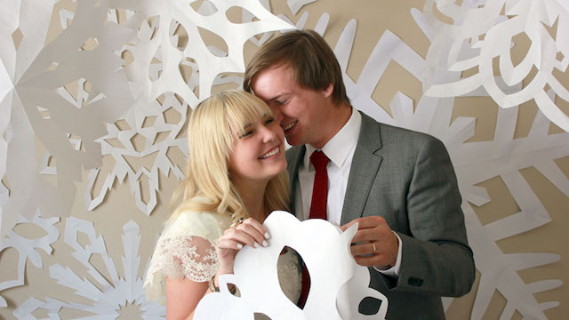 Snowflake backdrop